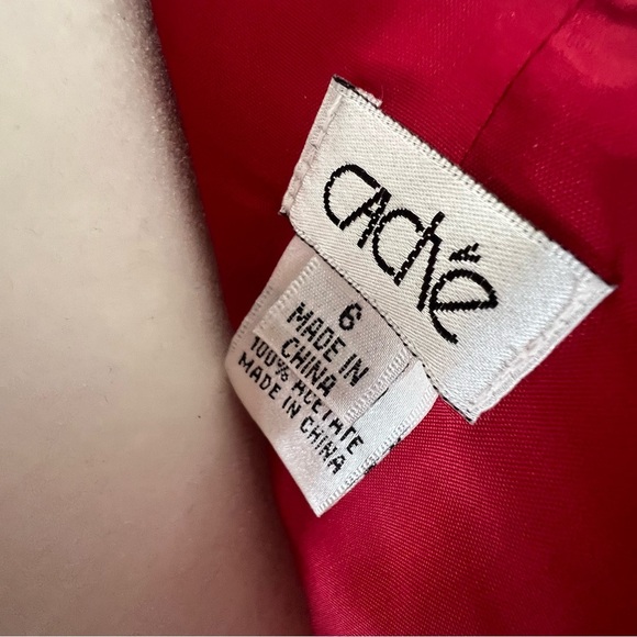 Cache Red Silk Halter High-Low Dress in Size 6 - Picture 12 of 13